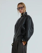 ROBBIE - PLONGE NAPPA LEATHER JACKET