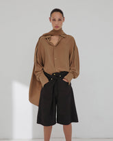 INES - FOLD OVER TENCEL SHORTS