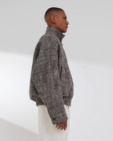 LEE - HERRINGBONE WOOL BOMBER JACKET