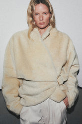 CINDY -  FAUX SHEARLING CONTOUR JACKET