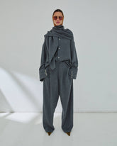 PHEBE - WIDE-LEG JAPANESE LIGHT WOOL PANTS