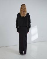 BARBARA - WOOL ELASTIC WAIST DRESS