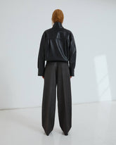 DANIELLE - WIDE-LEG LUREX GABARDINE TROUSERS