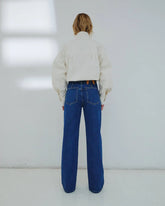 LU - STRAIGHT LEG PLEAT EFFECT FITTED DENIM