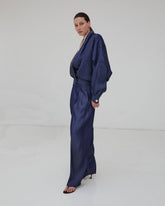 PHEBE - LIGHT CHAMBRAY WIDE-LEG PANTS