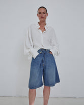 INES - FOLD OVER TENCEL SHORTS