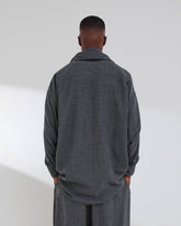 GEORGE - JAPANESE WOOL DETACHABLE SCARF SHIRT