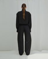 PEGGY - ZIP BARREL LEG PANTS