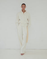 PHEBE - TWILL WIDE-LEG PANTS