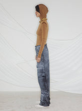 ROSALIND - HAND SPRAYED BARREL LEG CARGO PANTS