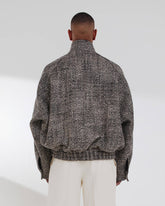 LEE - HERRINGBONE WOOL BOMBER JACKET