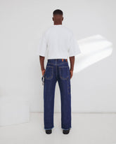 JOHN - CHAIN ADORNED RELAX FIT WORKER DENIM